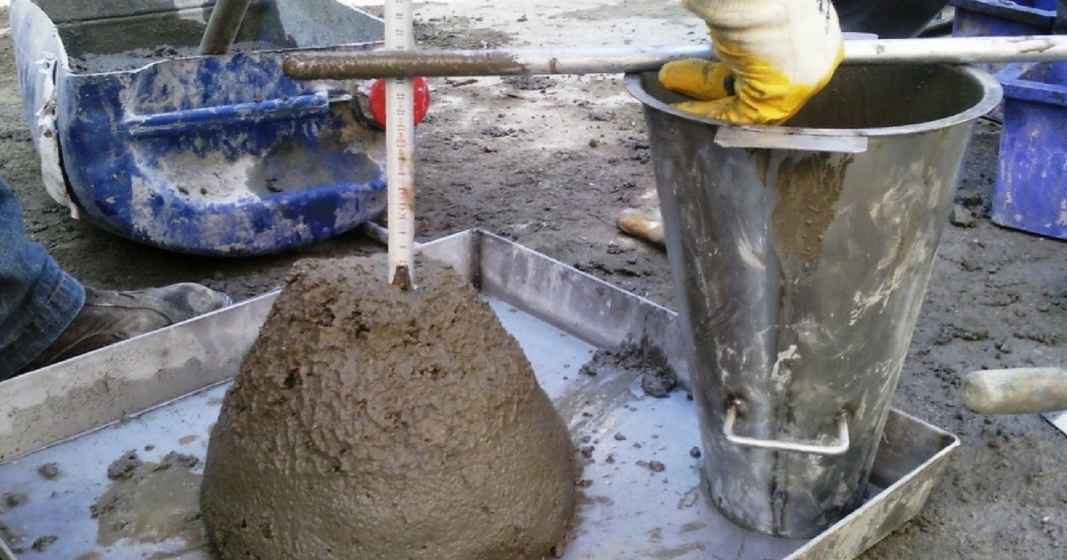 concrete slump test 