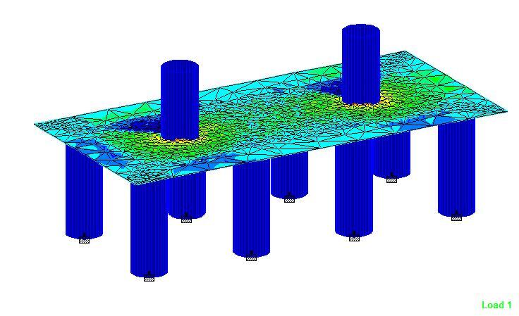 pile cap modeling