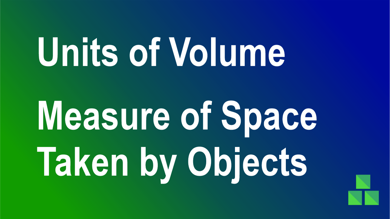 Units of volume