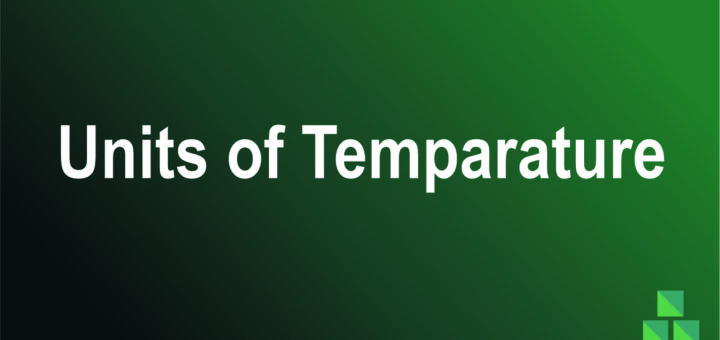Units of temperature